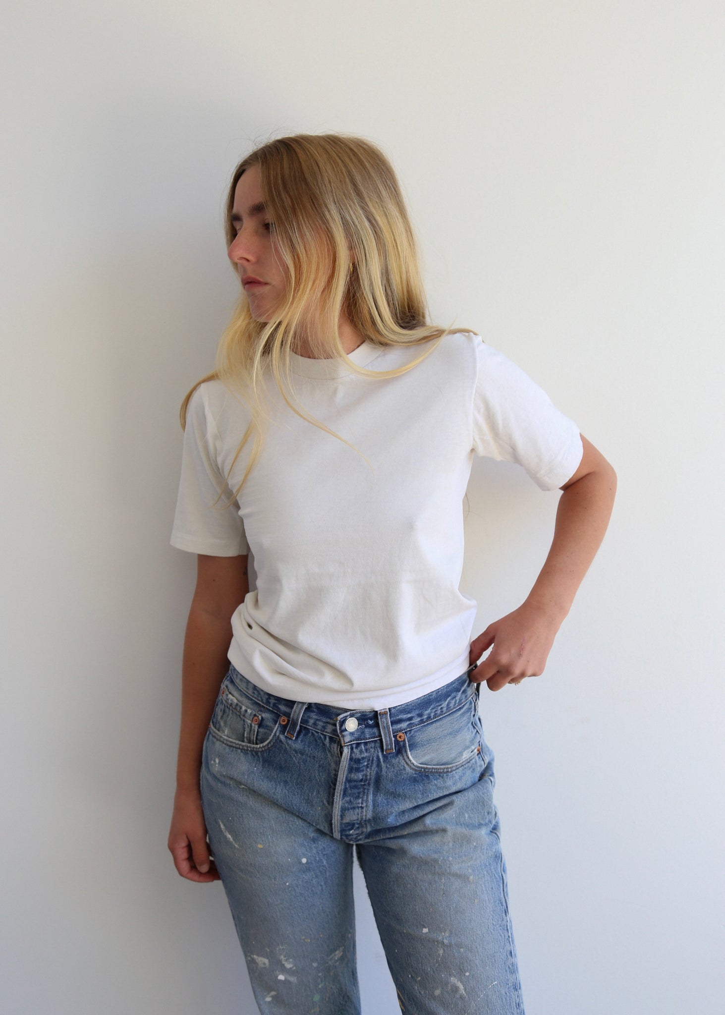 60’s White Tee