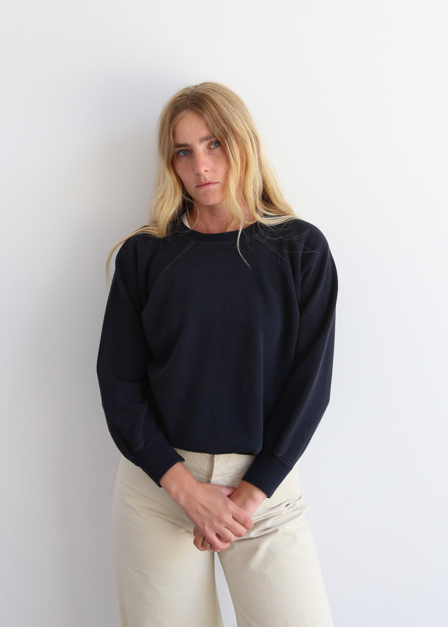 60’s Black Raglan Sweatshirt